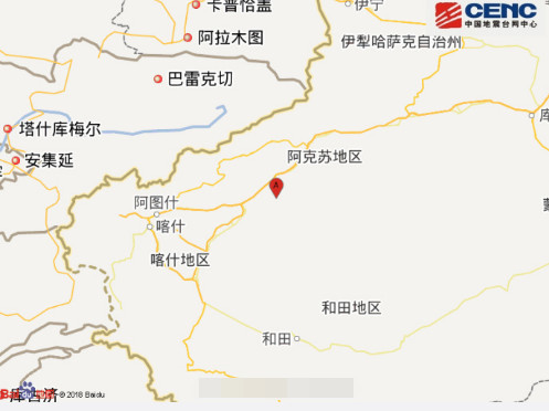 喀什地区巴楚县gdp_新疆喀什地区巴楚县发生3.4级地震 震源深度8千米