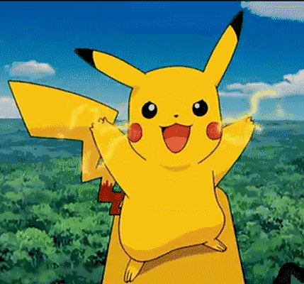 喵喵依旧是那么可爱, 而皮卡丘十万伏特的高电压 还是说电你就电你.