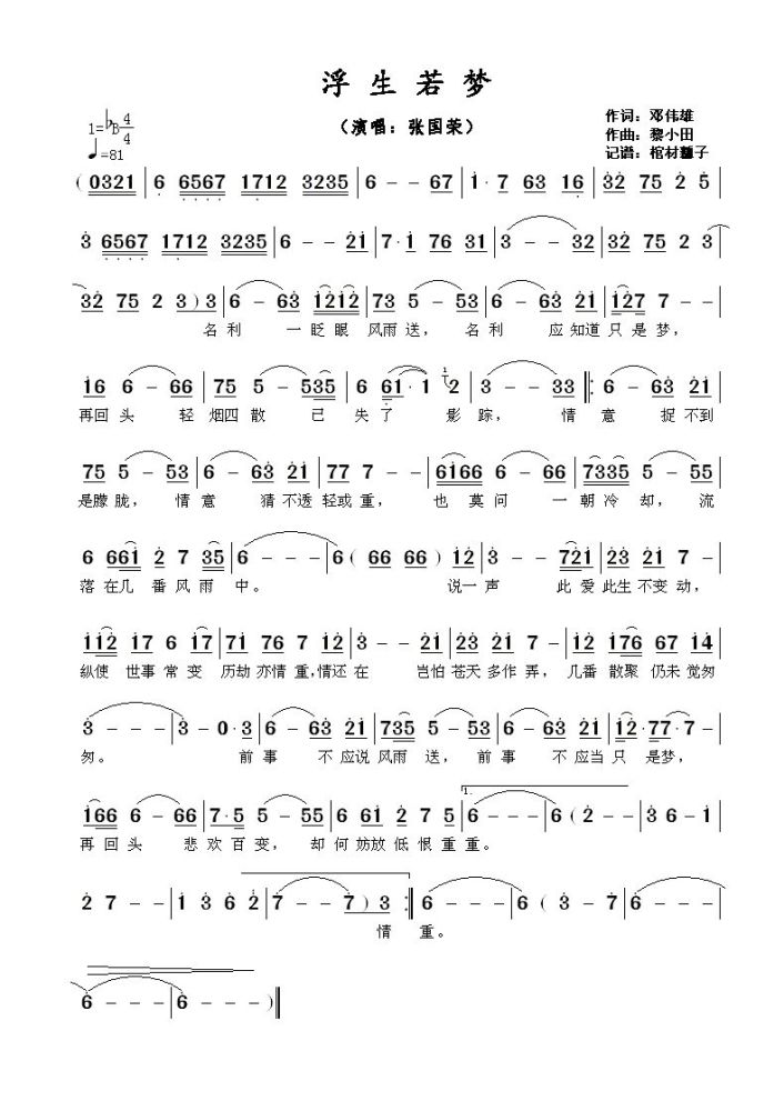 倚天屠龙记15首经典简谱洞箫谱37期