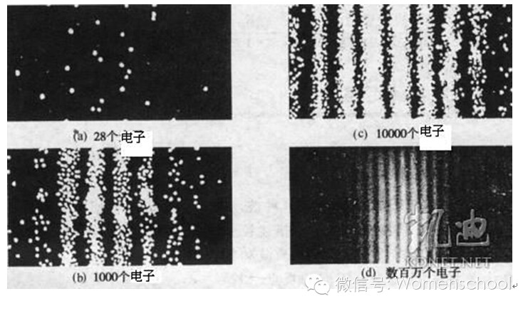 图~4:电子双缝干涉实验(图片来自网络)