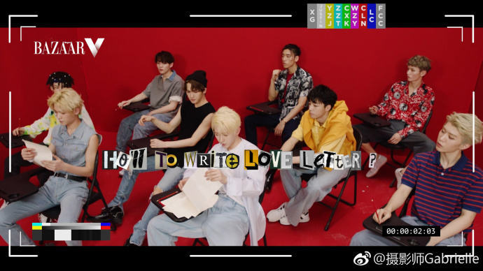 《偶像练习生》联合时尚芭莎推出情书栏目,蔡