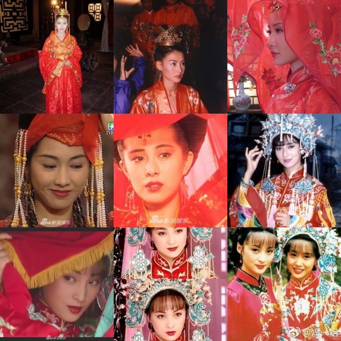 迪丽热巴唐嫣杨幂领衔50位女明星古装结婚照,美爆了!