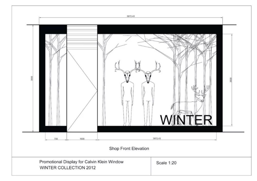 分享概念设计橱窗手绘表现!
