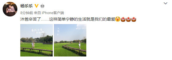 杨乐乐为汪涵庆生 两人低调过生日小沐沐坐爸爸肩上画面温馨