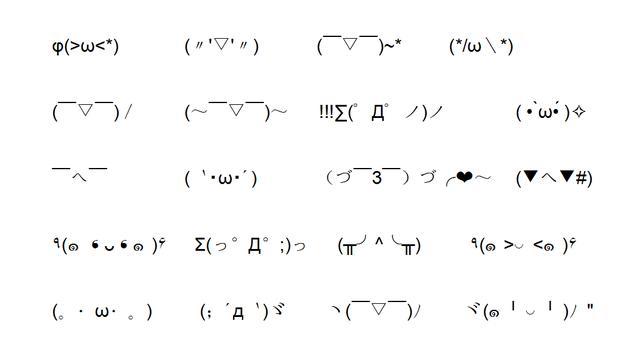 >中的"Ψ" 颜文字和颜表情,是大家现在在聊天回复中常用的表情符号.