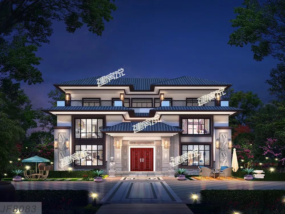 这栋新中式别墅究竟有何魅力?户主一建好,在当地就"炸