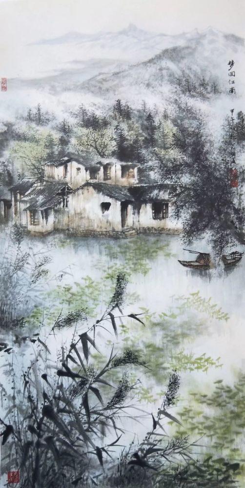 清丽灵动——蒋循 江南山水画欣赏