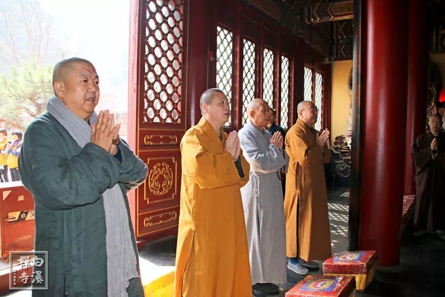中国佛教协会长顺大和尚,妙航大和尚莅临白瀑寺调研指导