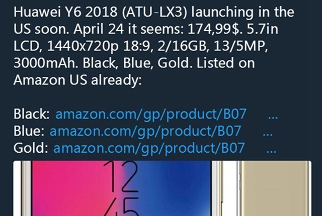 华为居然还有个Y系列?2018款华为Y6官方真机