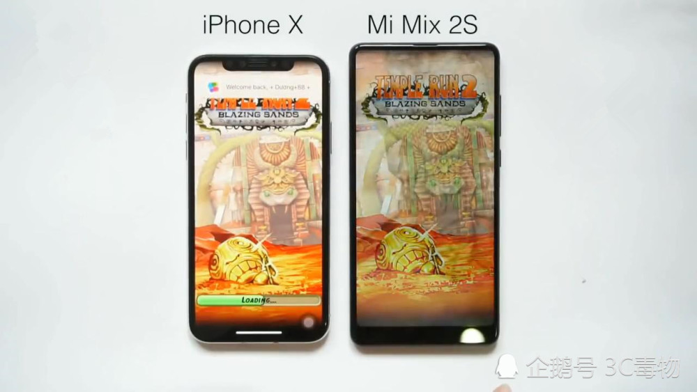 两部旗舰手机性能测试 iPhoneX差小米MIX2S这