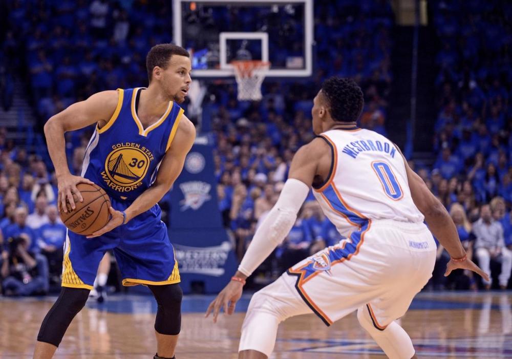 雷霆负勇士进抢七 韦少库里火爆对决