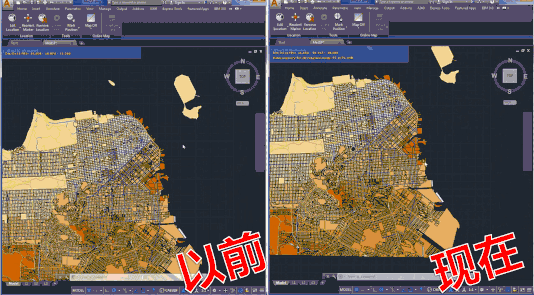 autocad硬件加速前后,一起来找茬!