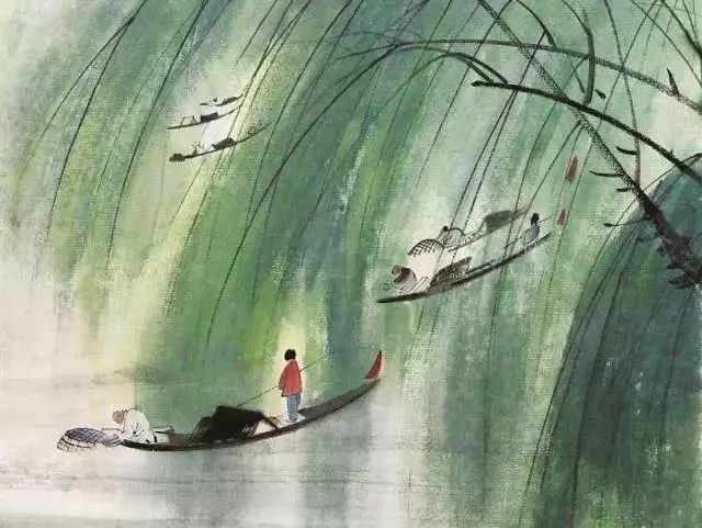 沾衣欲湿杏花雨,吹面不寒杨柳风