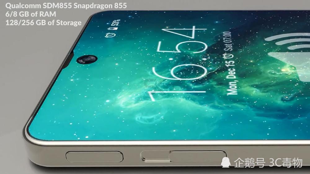 三星S10概念图有惊喜:采用100%屏占比全面屏