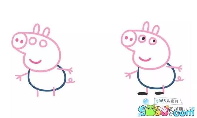 简笔画小猪佩奇 简笔画大全