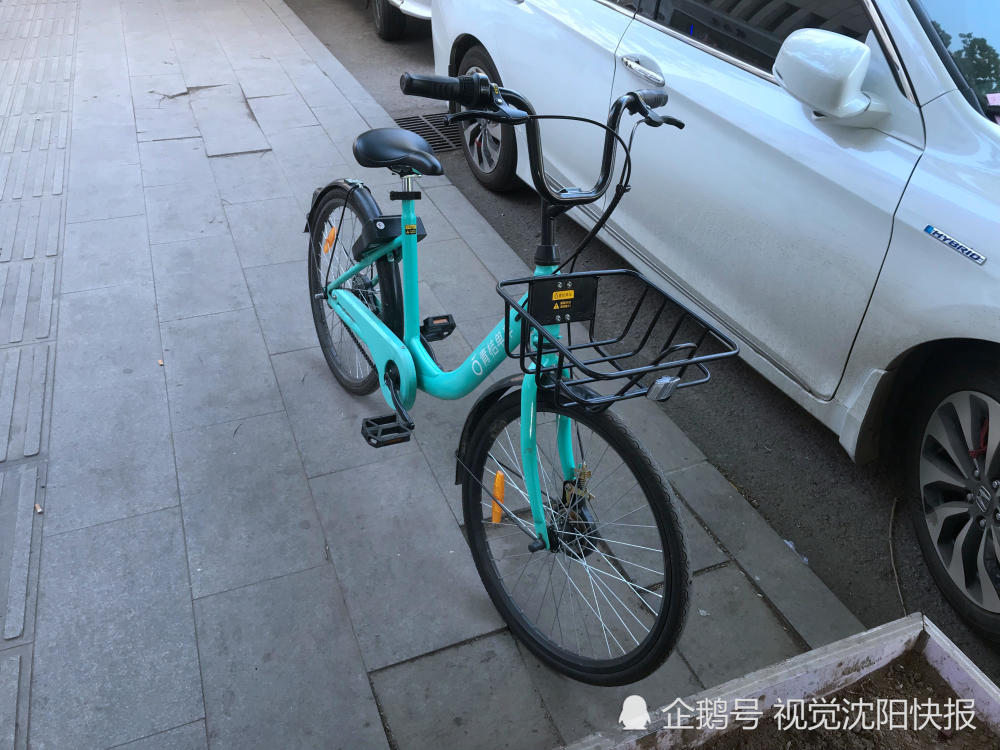 沈阳:青桔共享单车车身三块二维码识别被人涂