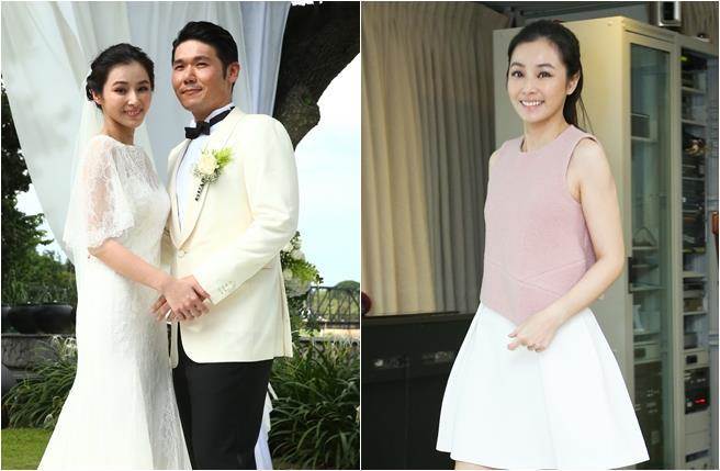 台湾女星陈怡蓉宣布怀孕五个月,拍戏摔倒差点