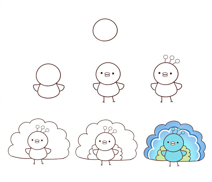 简单线条居然能变出一群可爱小鸟 超萌简笔画学起来