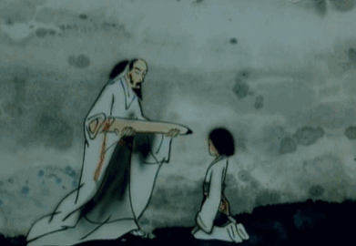 水墨动画片《山水情》(1988)