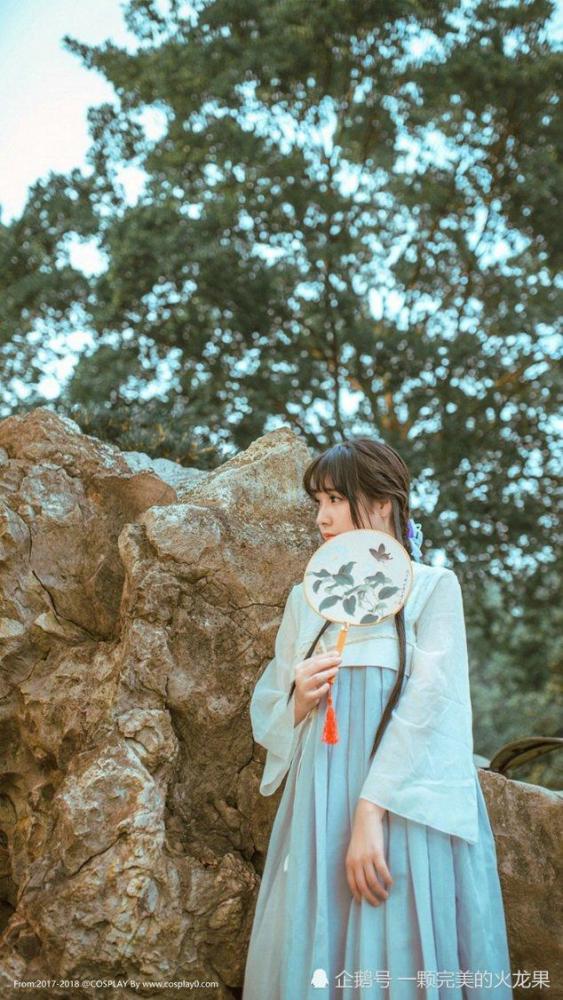 美媛馆清纯美少女萌妹子汉服古风白丝