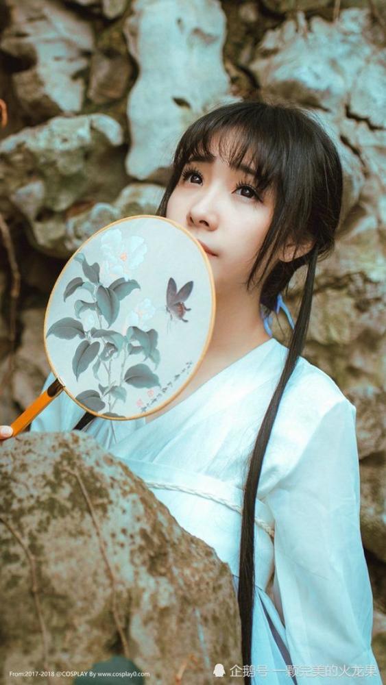 美媛馆清纯美少女萌妹子汉服古风白丝