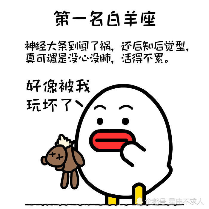 十二星座谁最神经大条