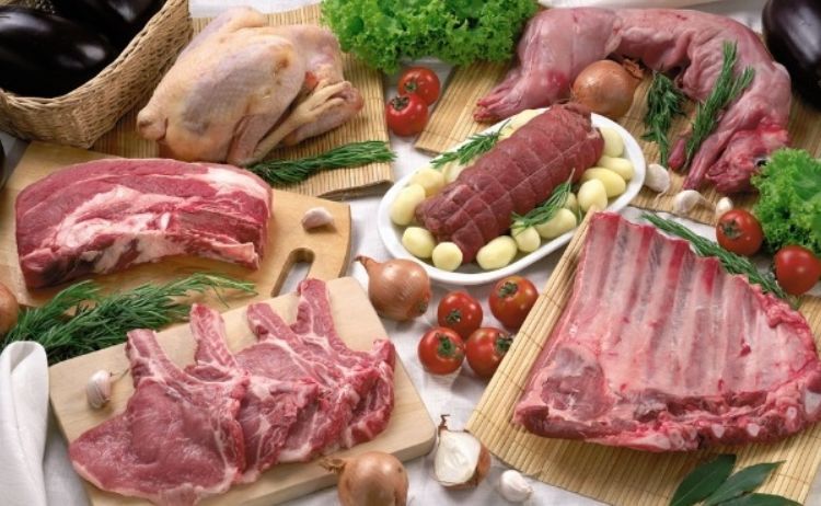 肉类制品:所有动物种类的,包括新鲜肉,干肉,冷冻肉,熟肉,烟熏肉,咸肉