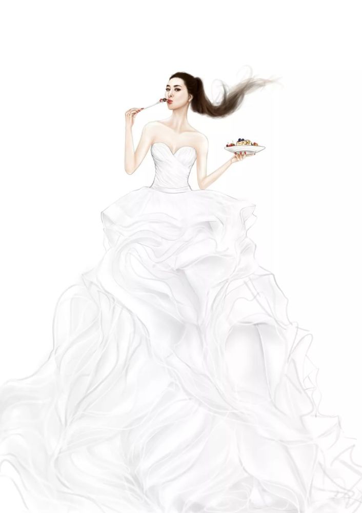 手绘婚纱男_婚纱手绘