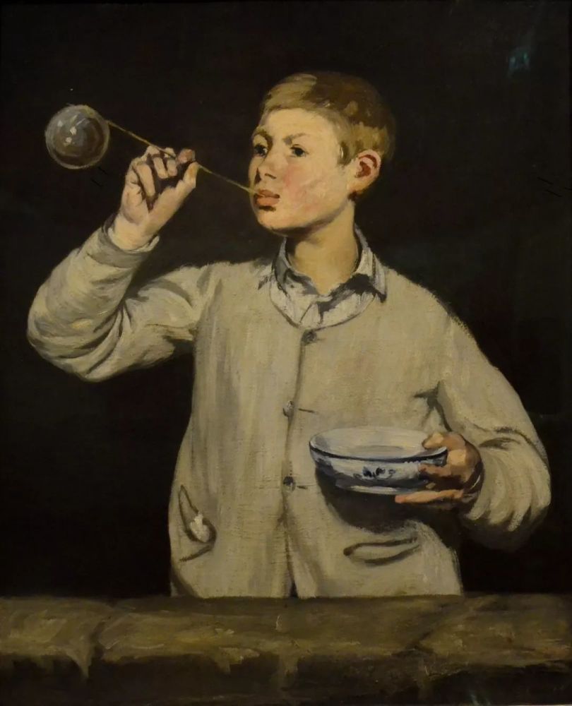 thomas couture   进入19世纪,马奈也曾做过一幅描绘男孩吹泡泡的名画