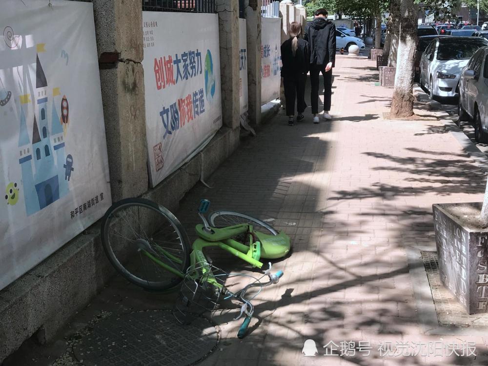 沈阳:酷奇共享单车遭私锁霸占 市民为解气连车