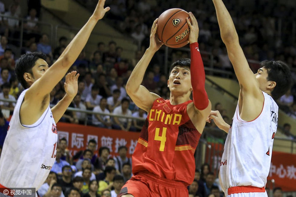 国奥男篮大战日本 刘晓宇突破以一敌二_腾讯网