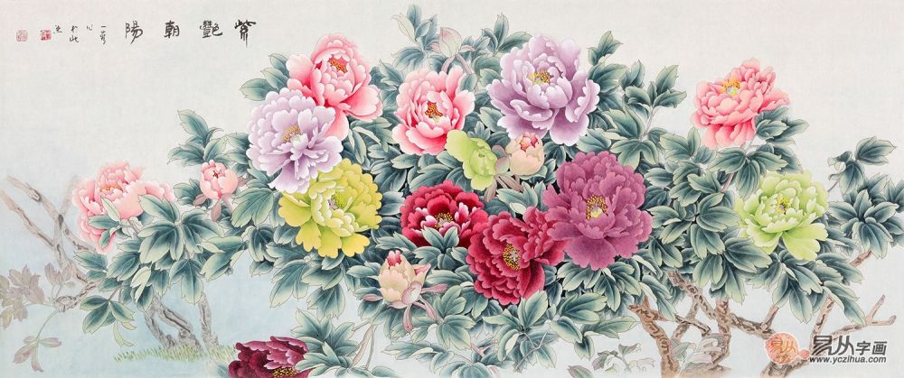 值得收藏的国画牡丹图,王一容老师工笔画作品