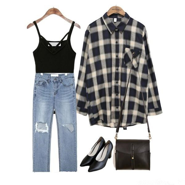 小吊带+牛仔裤,清爽休闲的搭配,让你无惧夏天