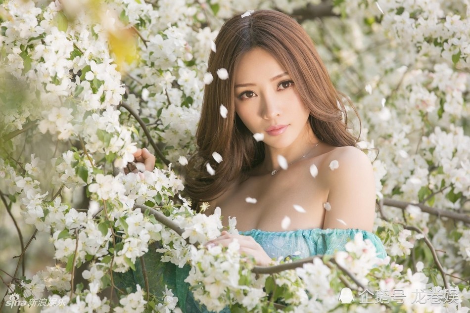 柳岩最新写真玩花海烂漫 久违走诱人路线