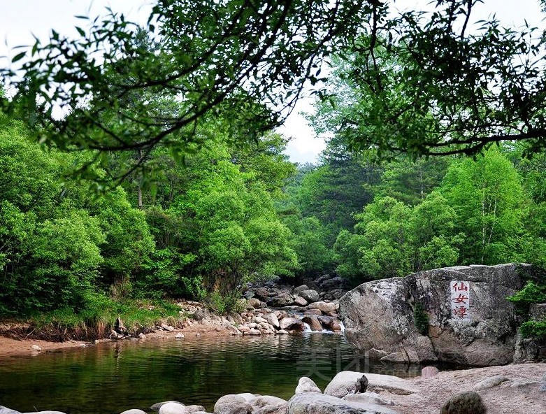 陕西宝鸡凤县通天河国家森林公园美景