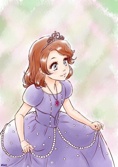 苏菲亚公主赛克先生cp好可爱,小公主苏菲亚同人插画欣赏