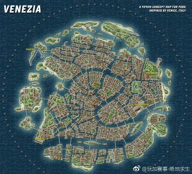 pubg新地图:威尼斯水城?