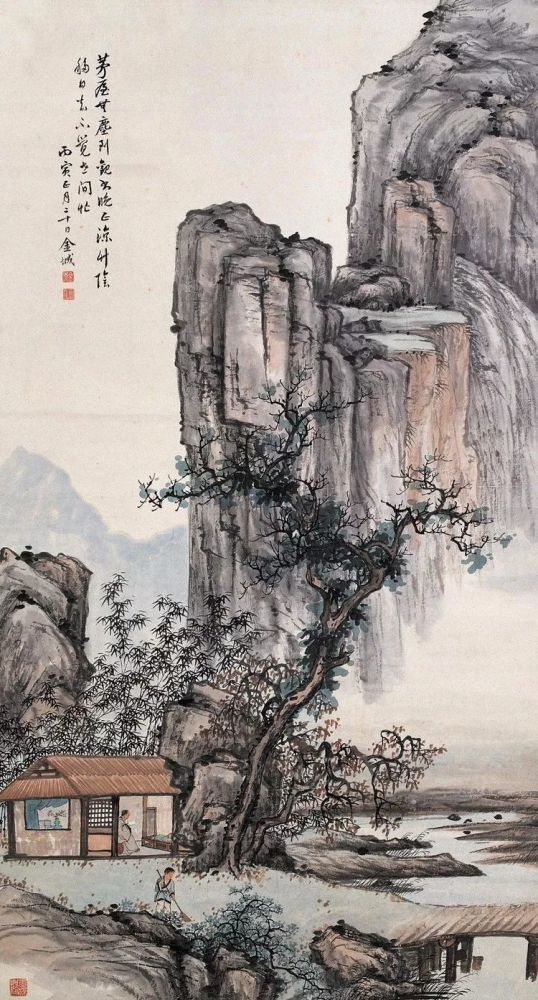 金城,被叹为"夭折了的大师"的山水画