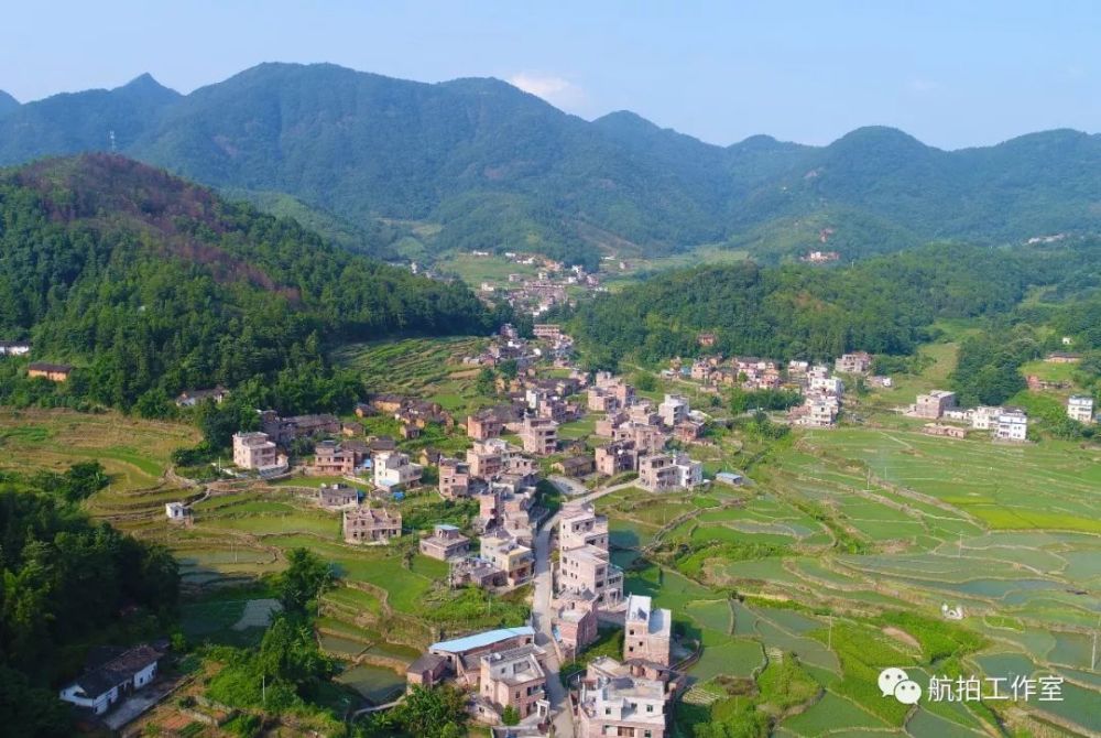 古石村,龙川县,河源,航拍,石马村