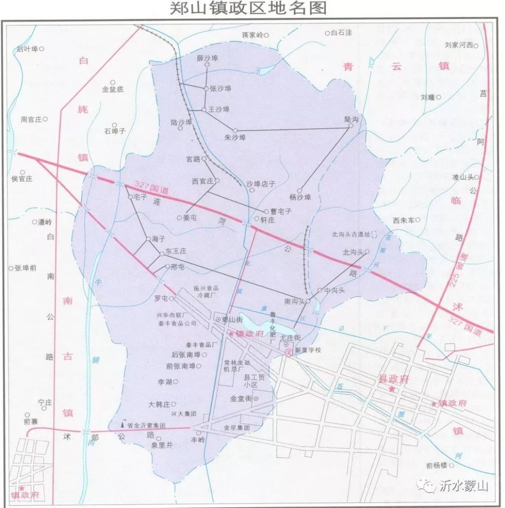 临沭各乡镇地图