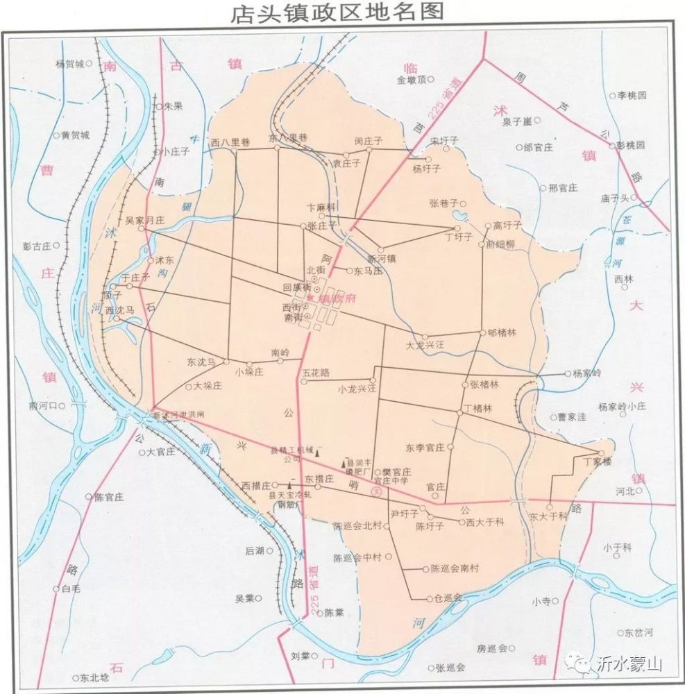 临沭各乡镇地图