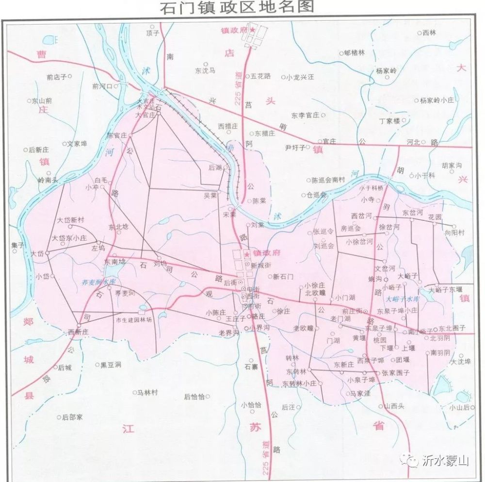 临沭各乡镇地图