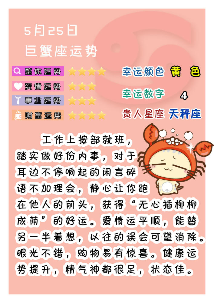 星座天秀 5月25日星座运势 双子事业运高 狮子座感情甜蜜 双鱼座表白成功几率高 看点快报
