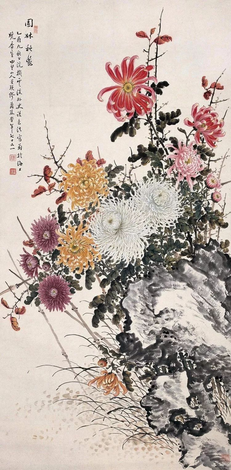 画菊专家的菊花与他的百花图集
