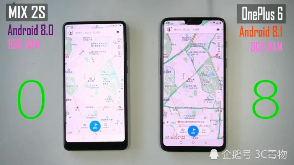都是骁龙845处理器 小米MIX2S和一加6差距咋