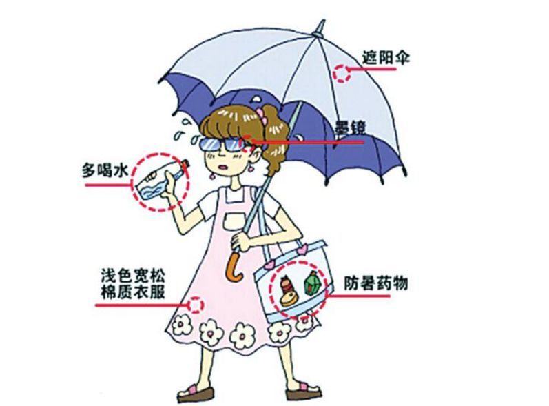 高温难耐,小心中暑