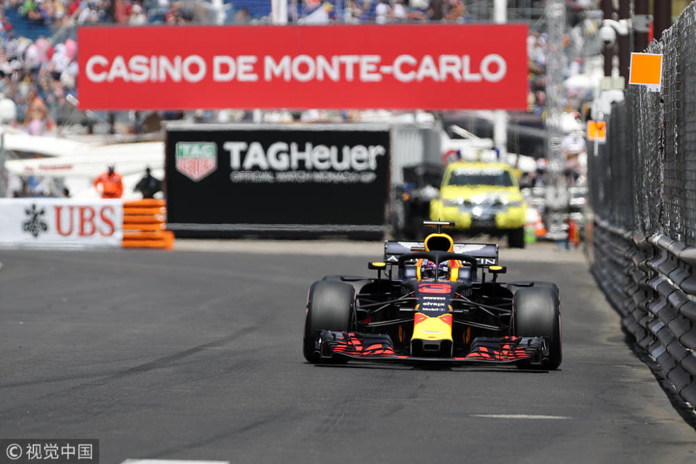 f1摩纳哥站排位赛:里卡多杆位 维特尔汉密尔顿二三位