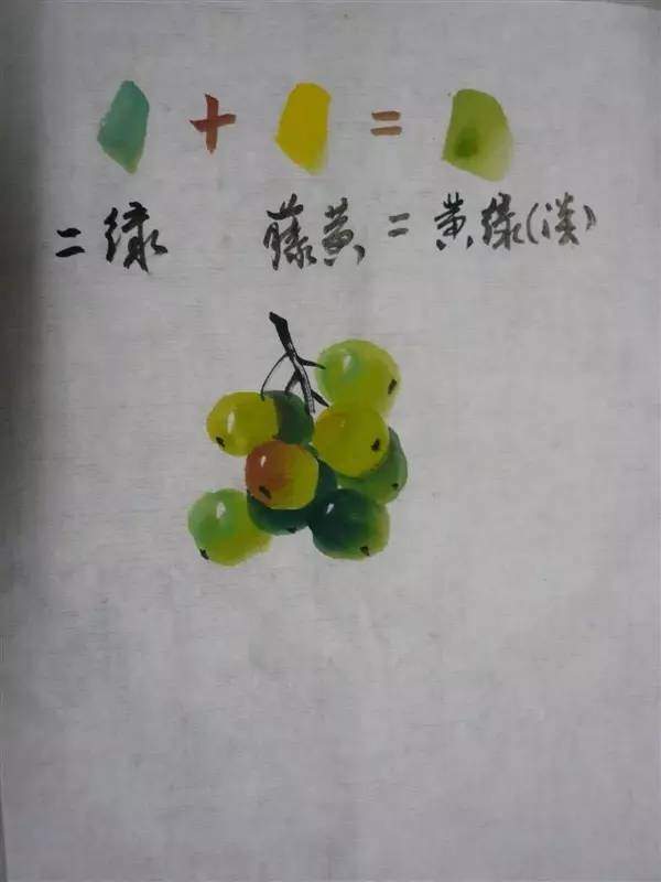 技法篇——国画写意葡萄步骤画法