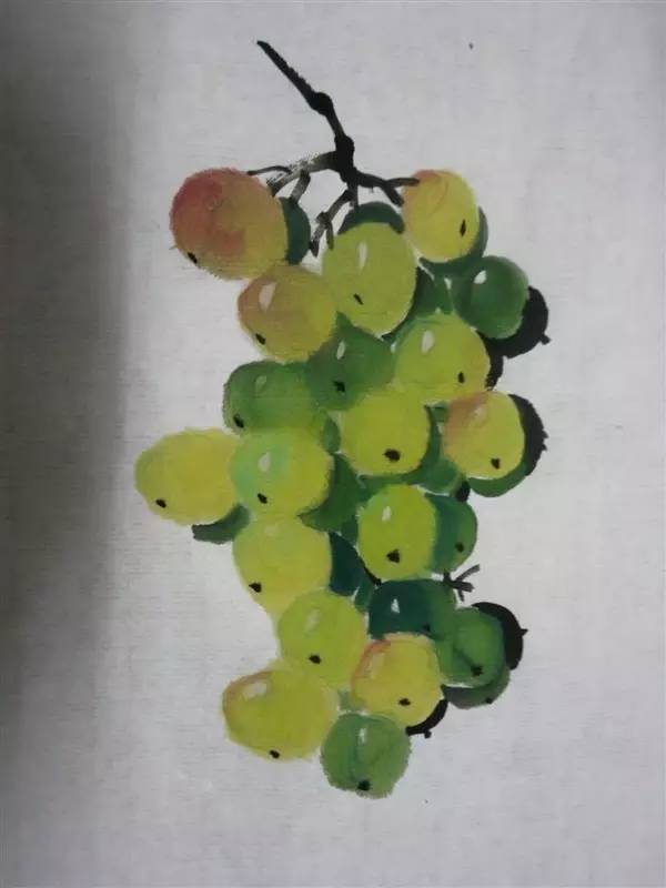 技法篇——国画写意葡萄步骤画法