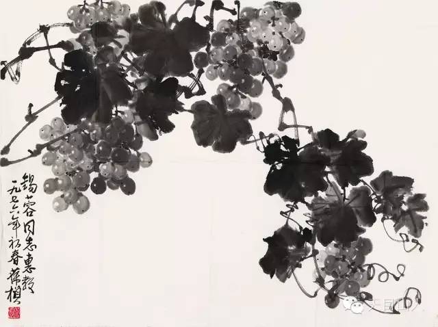 技法篇——国画写意葡萄步骤画法